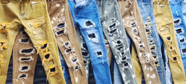 Mens ripped jeans