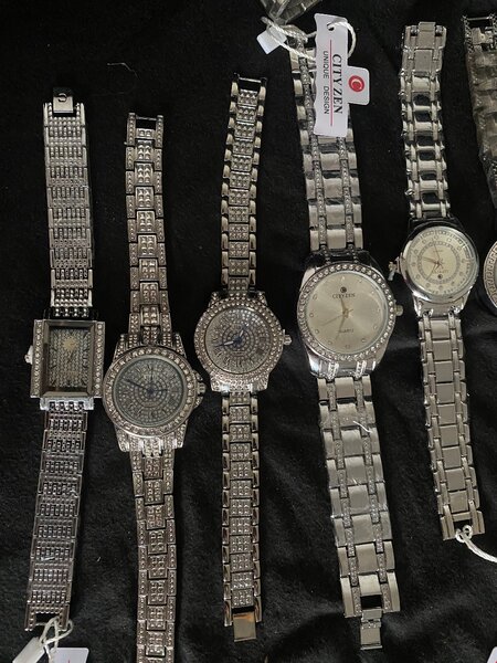 Silver wristwatch