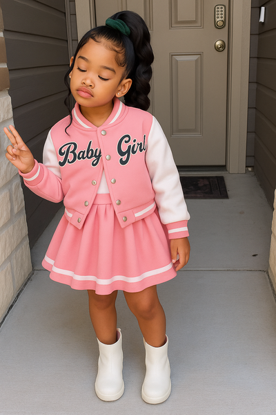 Robe bébé fille rose chic