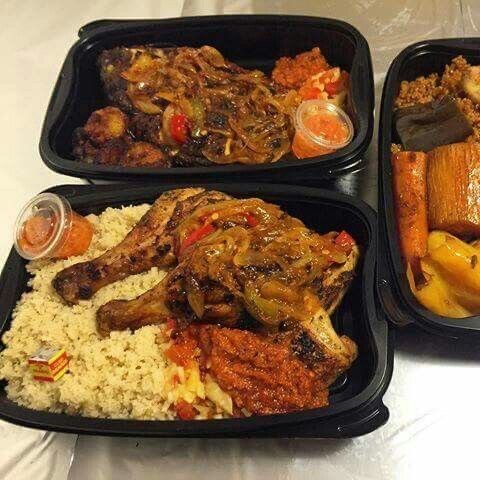 Attiéké et poulet
