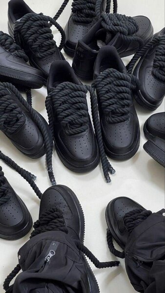 Aire Force Noir Gros Lasser