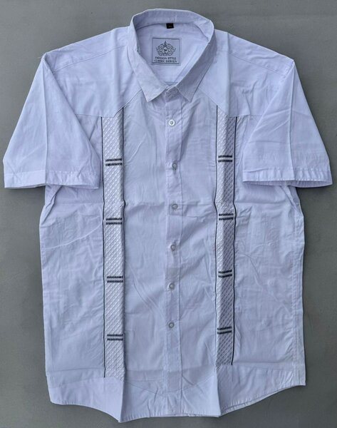 Chemise homme style guayabera