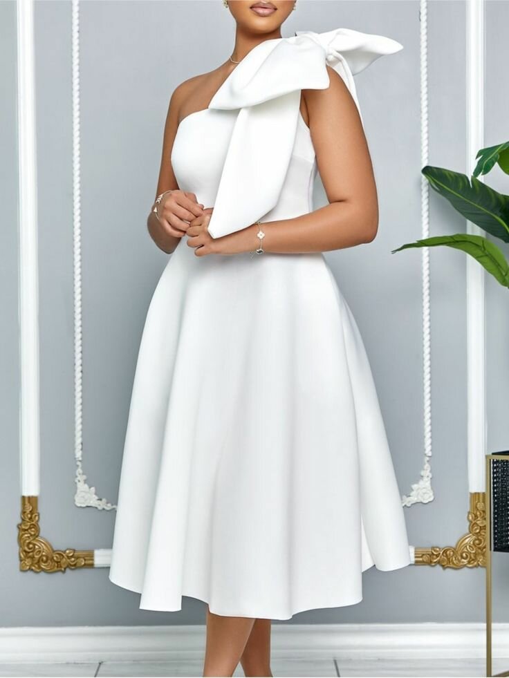 Robe Blanche Élégante