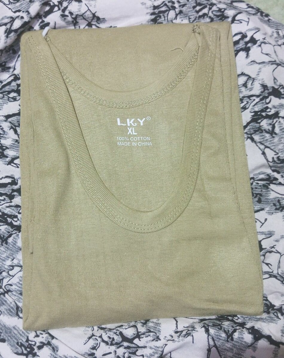 Débardeur en coton kaki  XL