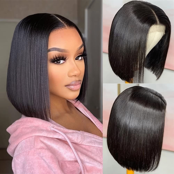 Maxine Bob Wig 12 Inch Brazilian Virgin Human Hair Short