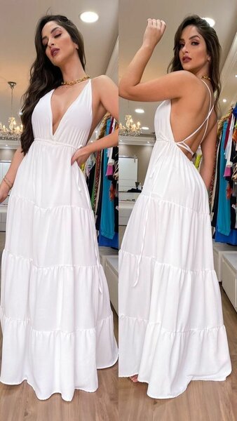 Longue robe blanche