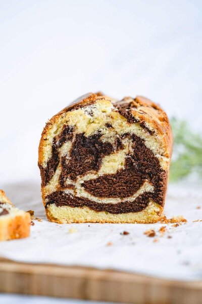 Cake marbré moelleux chocolat