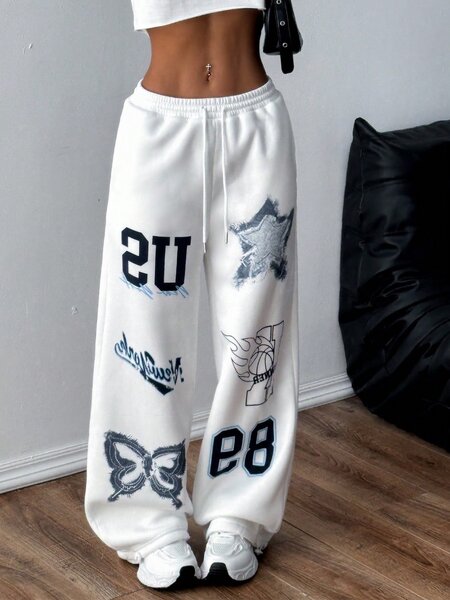SHEIN MOOSTA DRAWSTRING JOGGERS