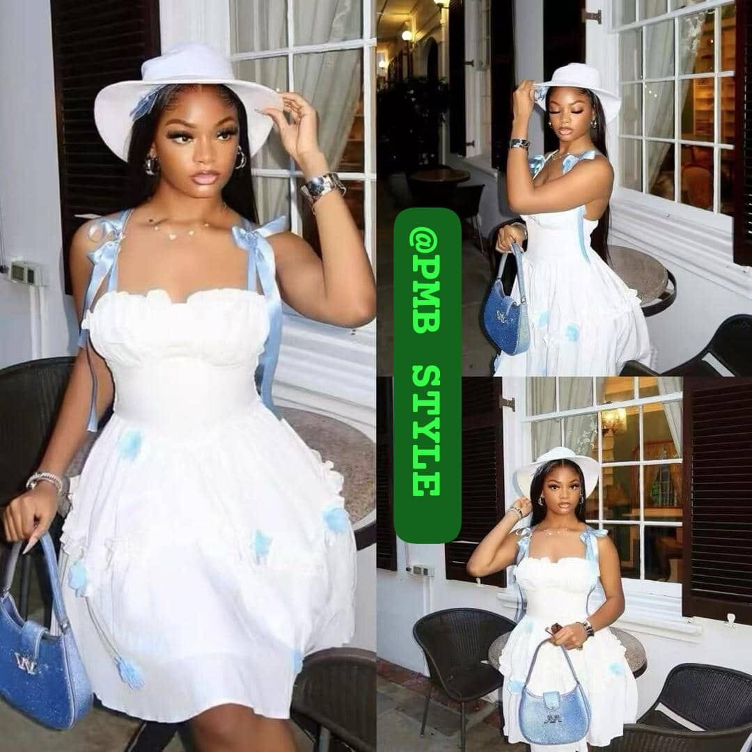 Robe d'été blanche élégante