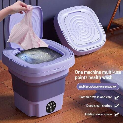 Micro Portable Ultrasonique Pliant Turbo Machine à Laver -