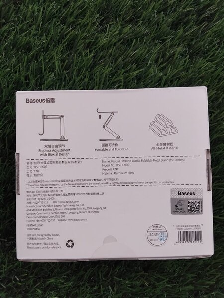Destop biaxial metal stand for tablets