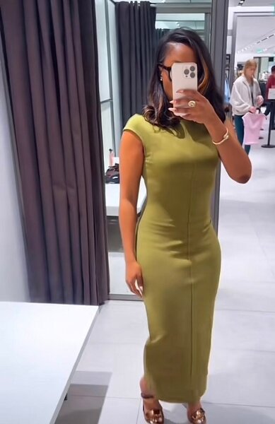 Robe Bureau élégante verte