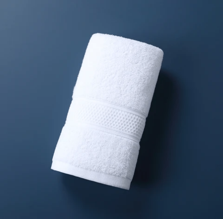 Serviettes de bain luxe blanches