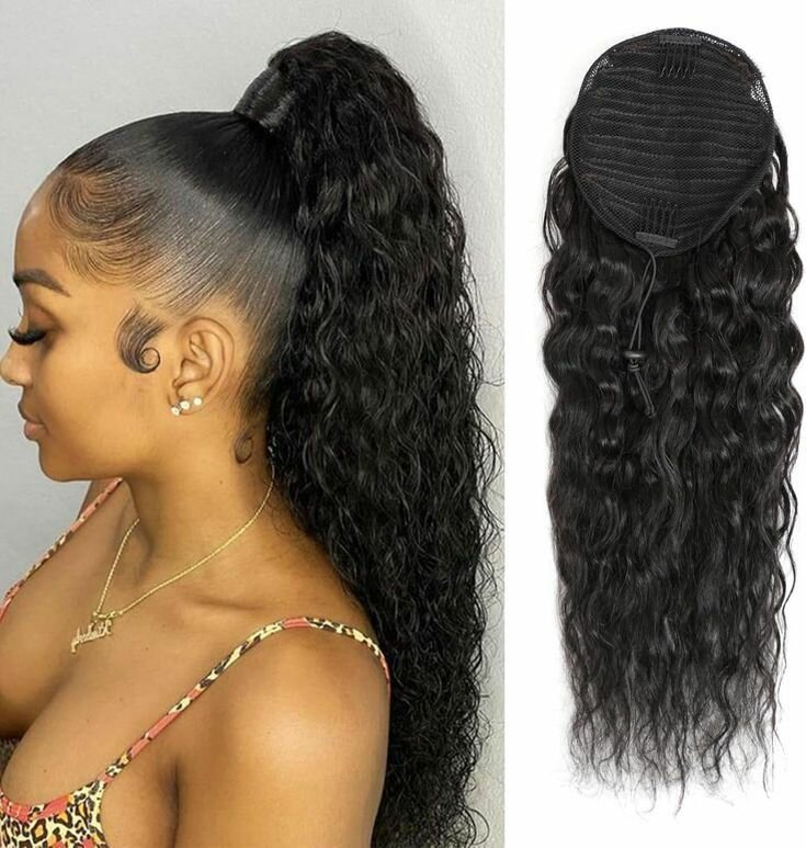 Curly ponytail