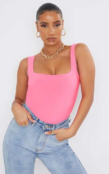 Body rose vif femme tendance