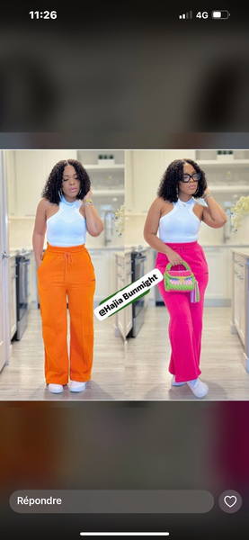 Pantalon coloré femme élégant