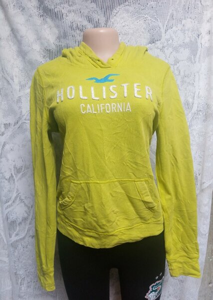 Sweat à capuche Hollister vert
