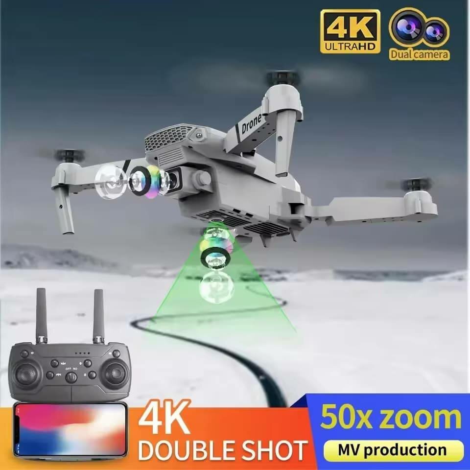 Drone professionnel grand Angle RC 4K HD, Mode caméra, hélic