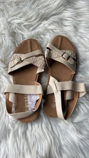 Sandales Basses Tressées Femme