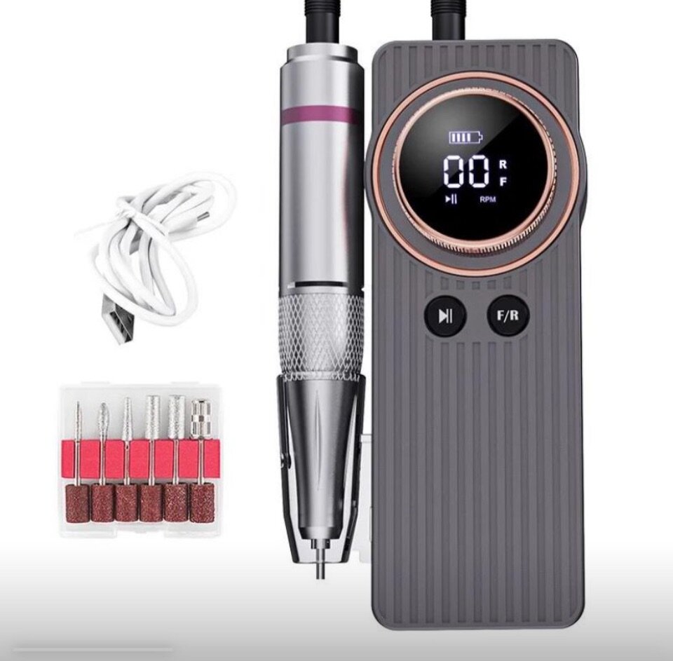 Rechargeable nail drill