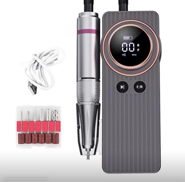 Rechargeable nail drill