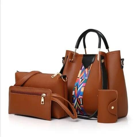 Ensemble de sacs en cuir pour femme marron