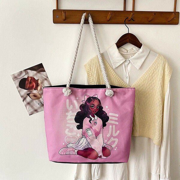 Sac fourre-tout artistique en toile