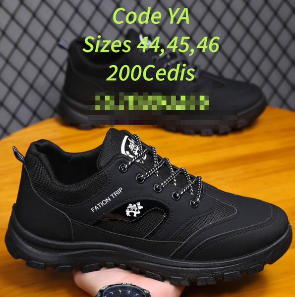 black sneakers