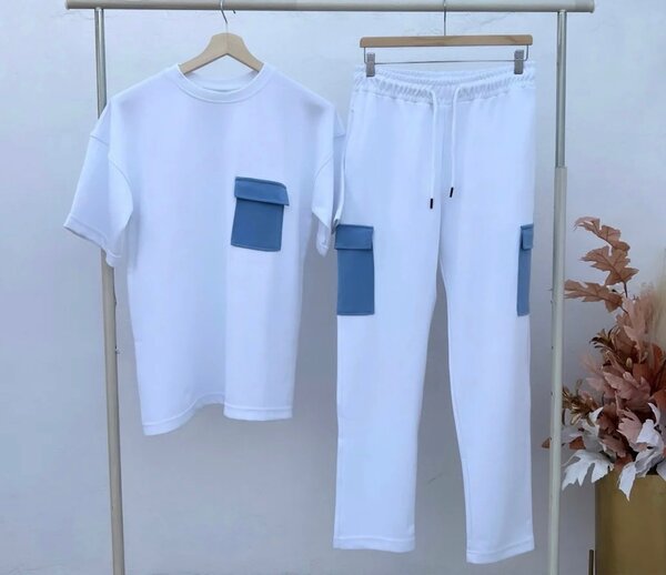 Complet Pantalon et T-shirt 100% coton bien lourd