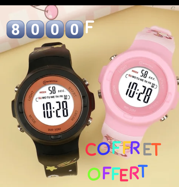 MONTRE MULTI - FONCTION, RÉSISTANT À L'EAU 30MERTRE ,COFFRET