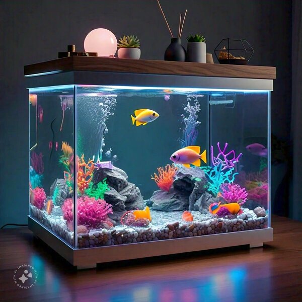 Aquarium LED Avec Plantes