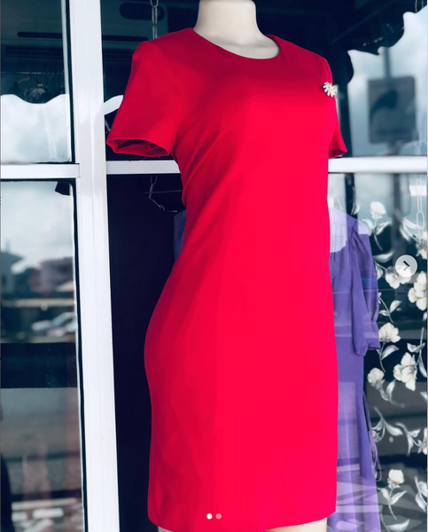 red dress casual