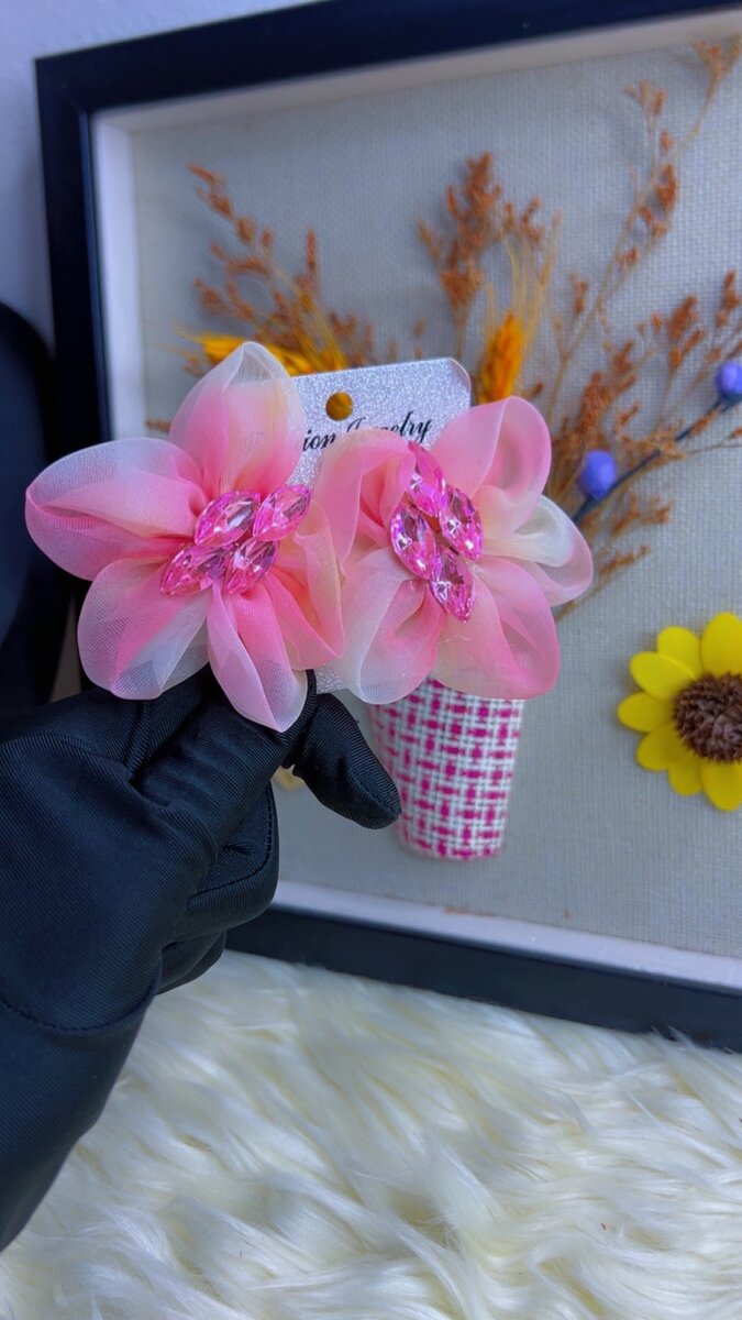 Floral earrings