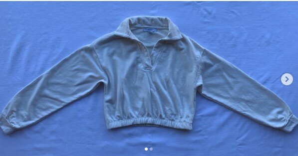 cropped sweatshirt