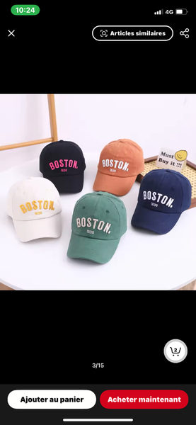 Casquette Enfant Style Boston