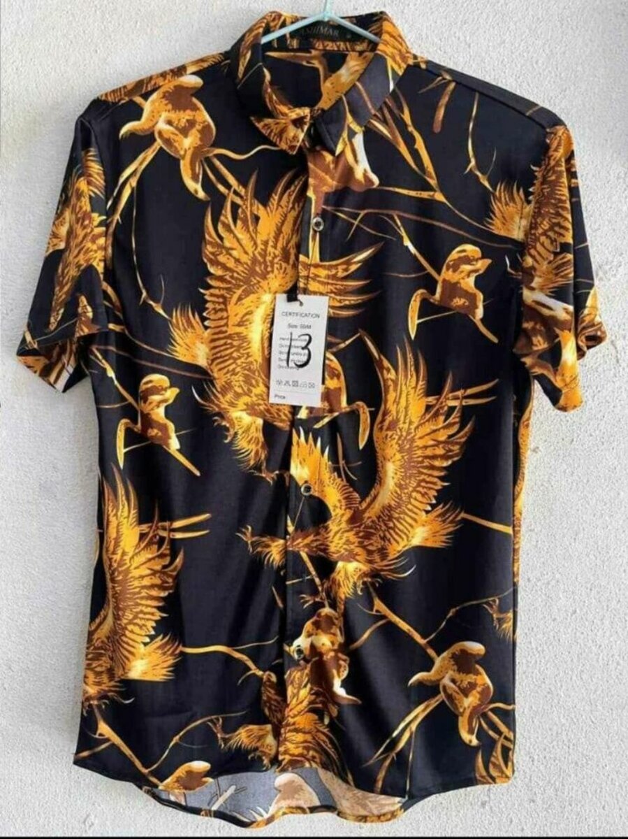 Chemise à motifs colorés homme
