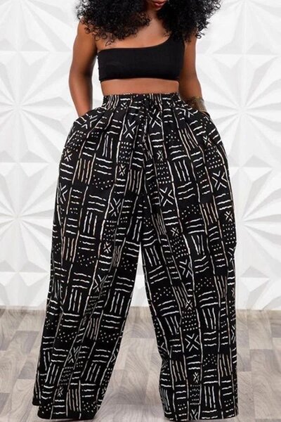 Pantalon ample ethnique femme