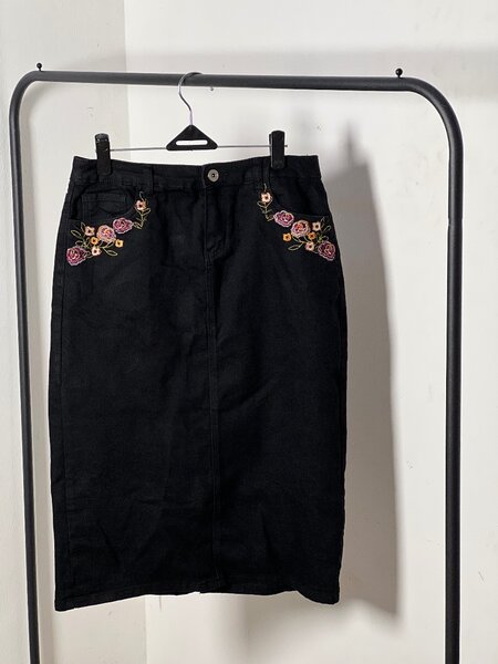 Denim Midi skirt