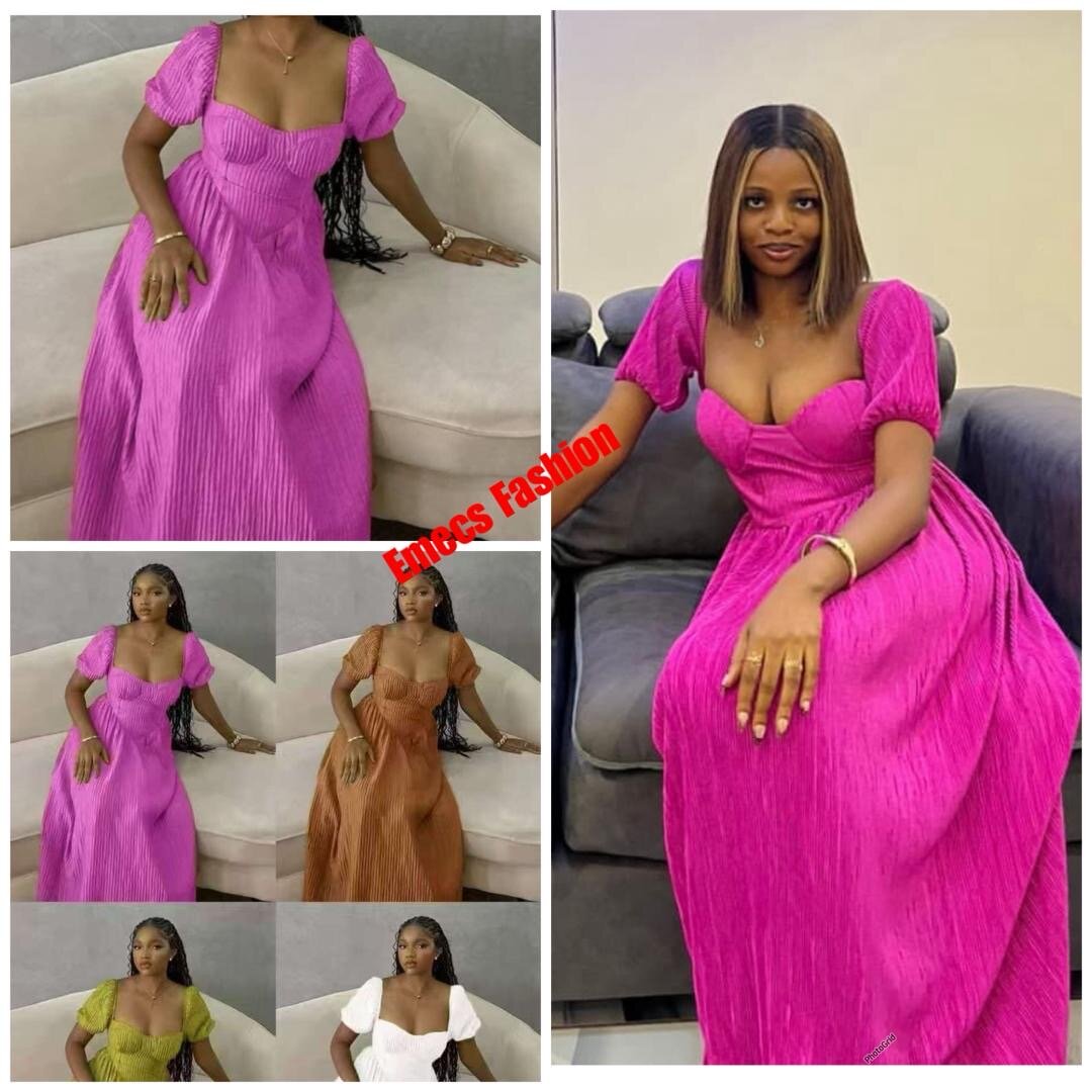 Robe Élégante Plissée Femme