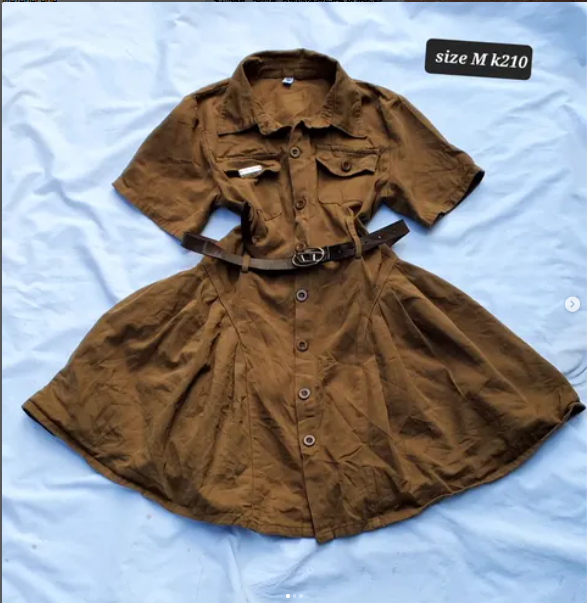 brown dress