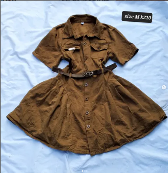 brown dress