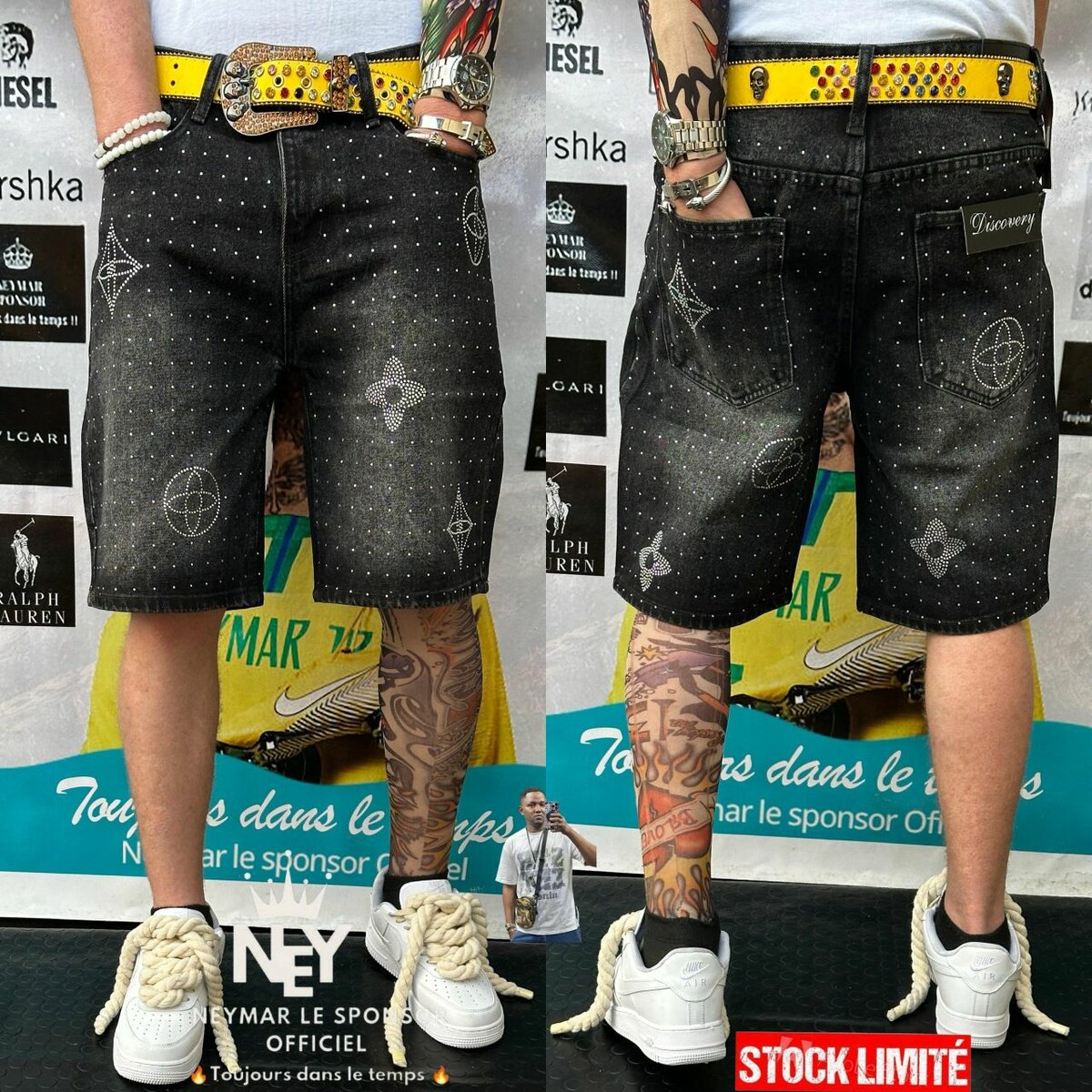 Shorts en jean homme stylés
