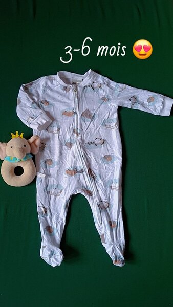 Pyjama bébé coton 3-6 mois