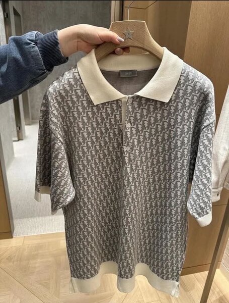 Polo décontracté imprimé homme
