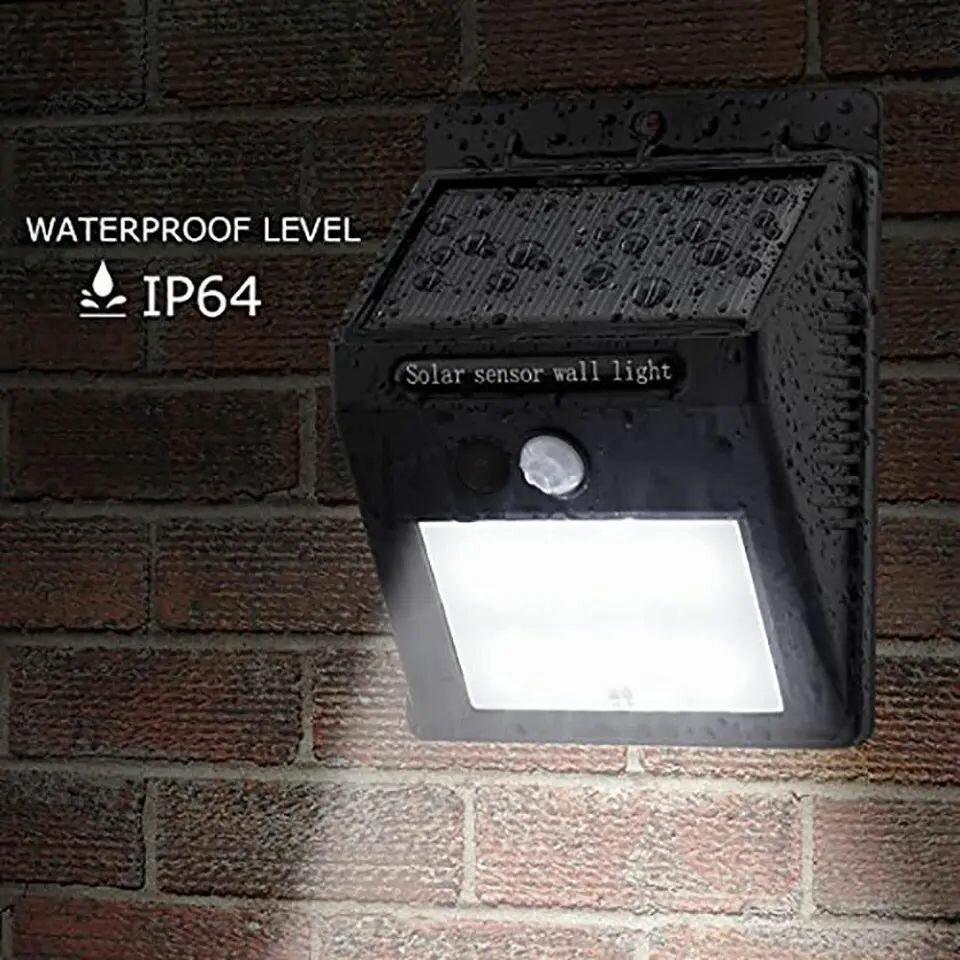 Lampe murale solaire à 20 LED avec détecteur de mouvement