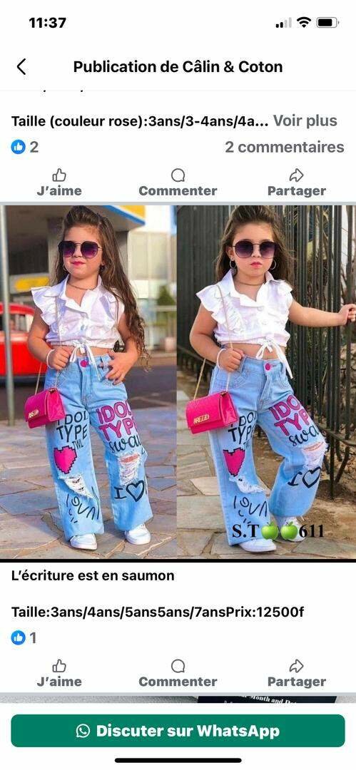 Ensemble Fille Chic 3-7 Ans