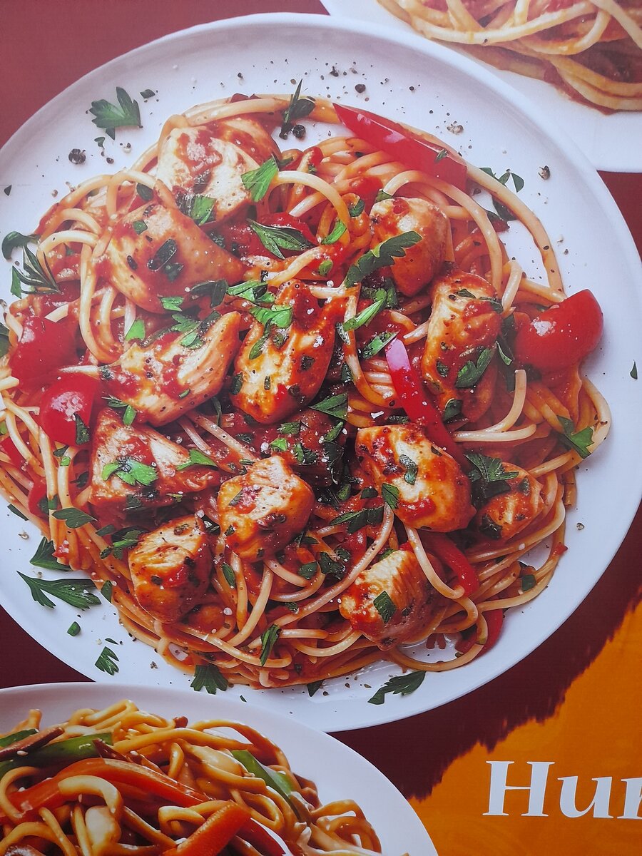 Spaghetti au poulet