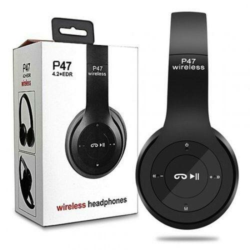 Casque Bluetooth Audio P47 Sans Fil Noir