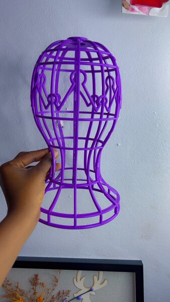 Plastic wig stands
