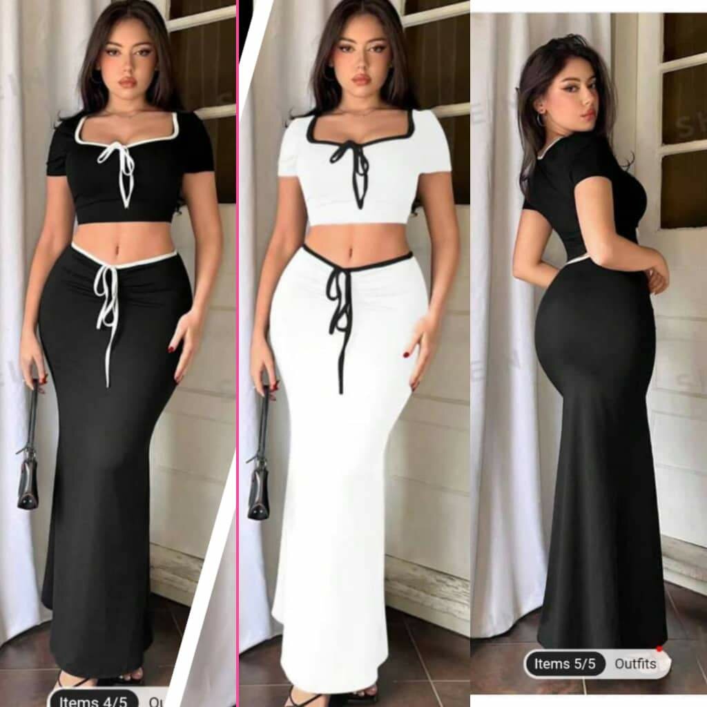 Ensemble top et jupe tendance